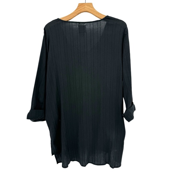 Billabong Lace-up Blue Skies Swim Beach Cover Up in Black Size M - Picture 4 of 14